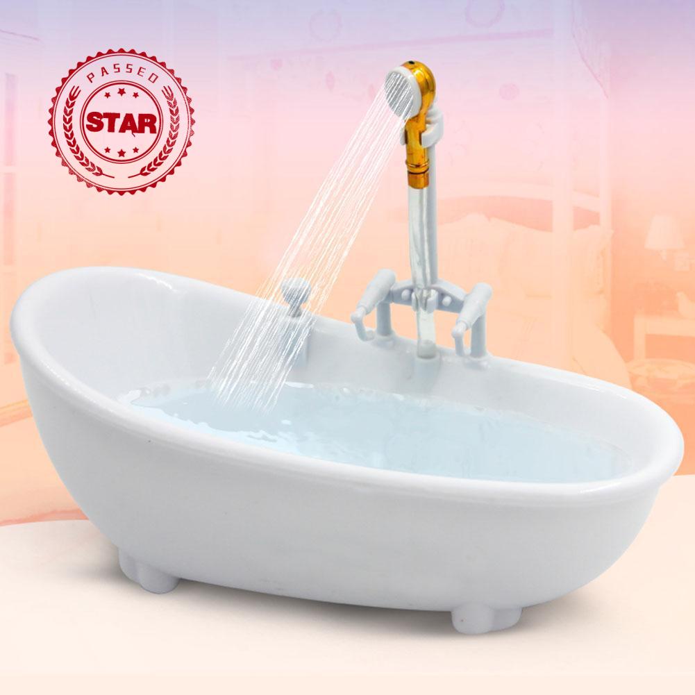 1 bồn tắm mini tỉ lệ 1/6 cho nhà búp bê H3Y0
