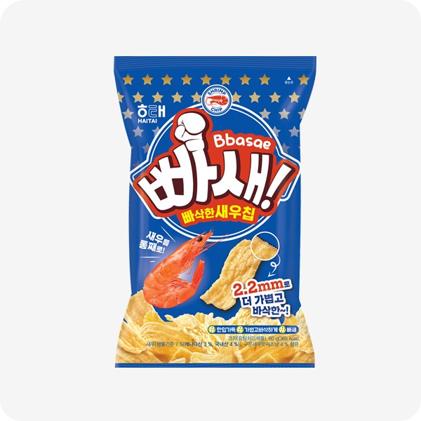 Snack HaiTai Giòn Tan Có Các Vị Bắp Nướng Khoai Lang Tôm Chiên Giòn - Hàn Quốc