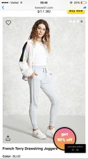 Quần jogger f21/2017
