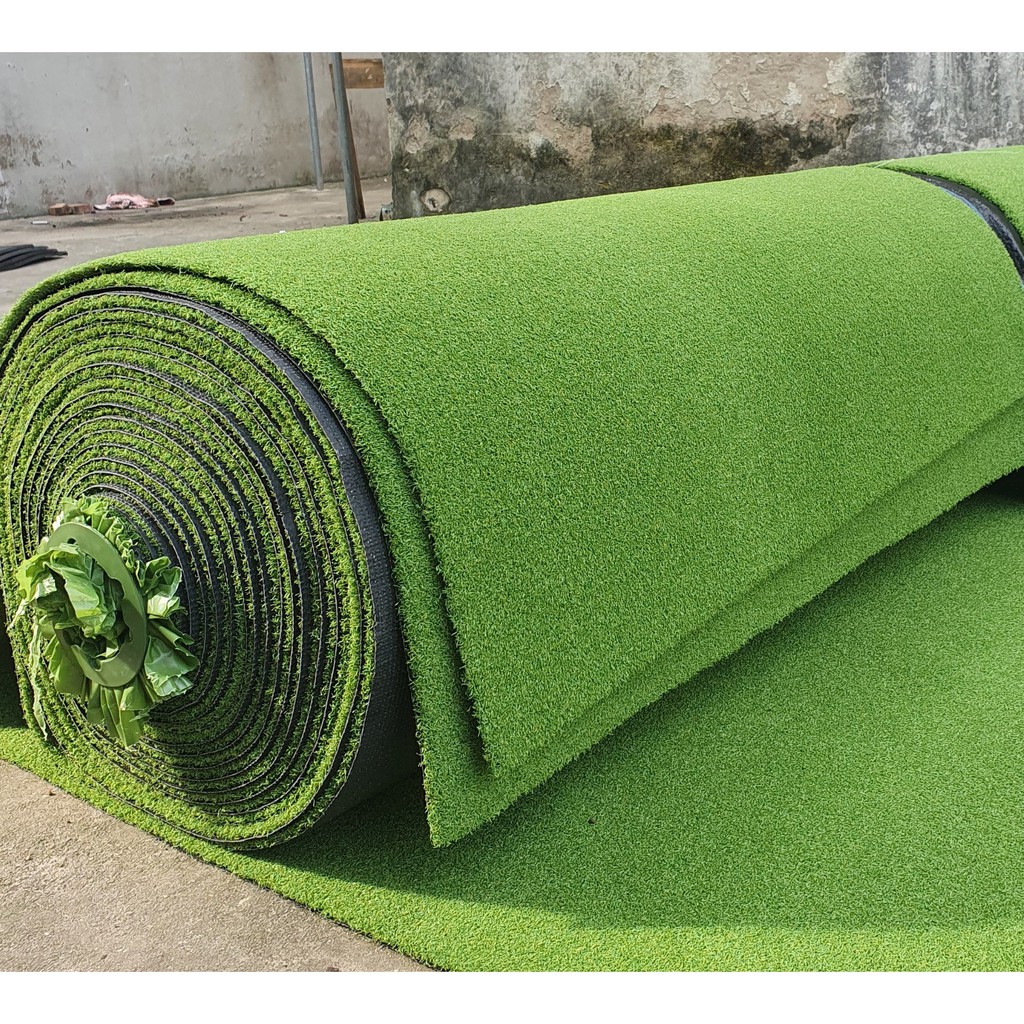 [1 m2] Thảm Green Golf nhân tạo: cao cấp, xuất Châu Âu, dày 18mm, đàn hồi tốt.