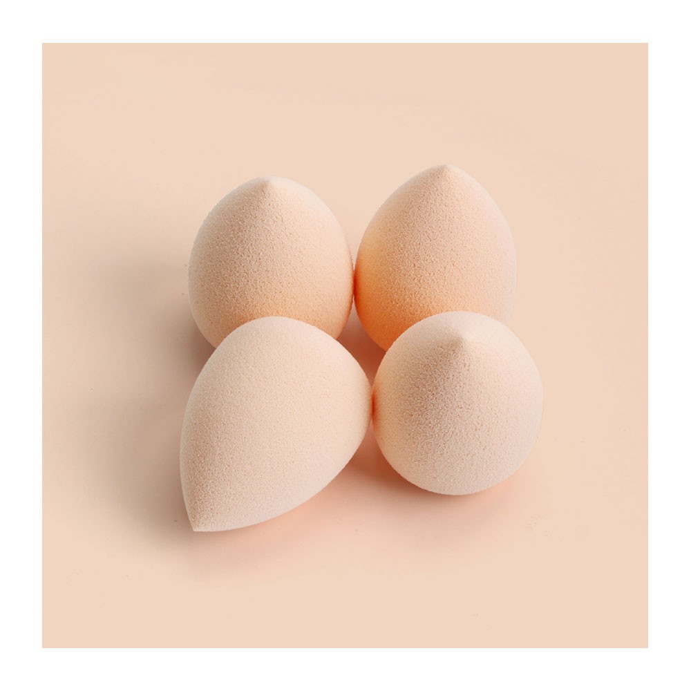 Bộ 4 miếng mút trang điểm MAGEFY có hộp với 3 màu có sẵn hình giọt nước/bầu/cắt vát (màu ngẫu nhiên)