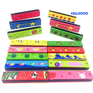 Kèn harmonica gỗ 16 lỗ đồ chơi âm nhạc cho bé