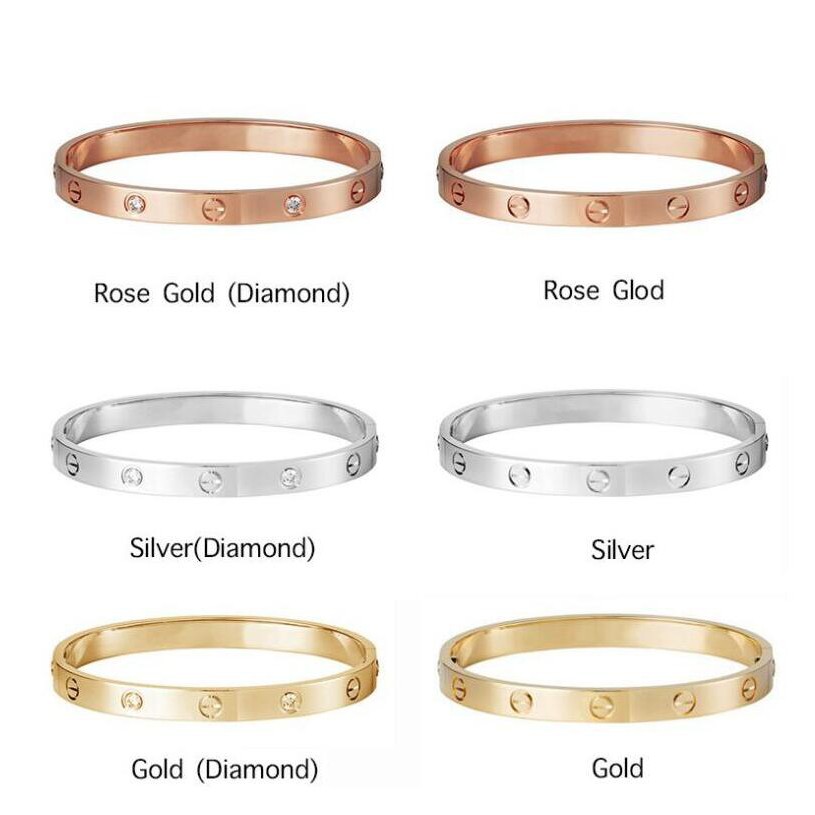 Vòng tay bằng thép titan mạ vàng hồng 18k | BigBuy360 - bigbuy360.vn