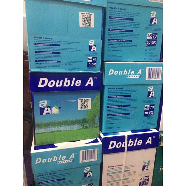 Giấy A4,A5 Double A 70gsm,80gsm 500 tờ