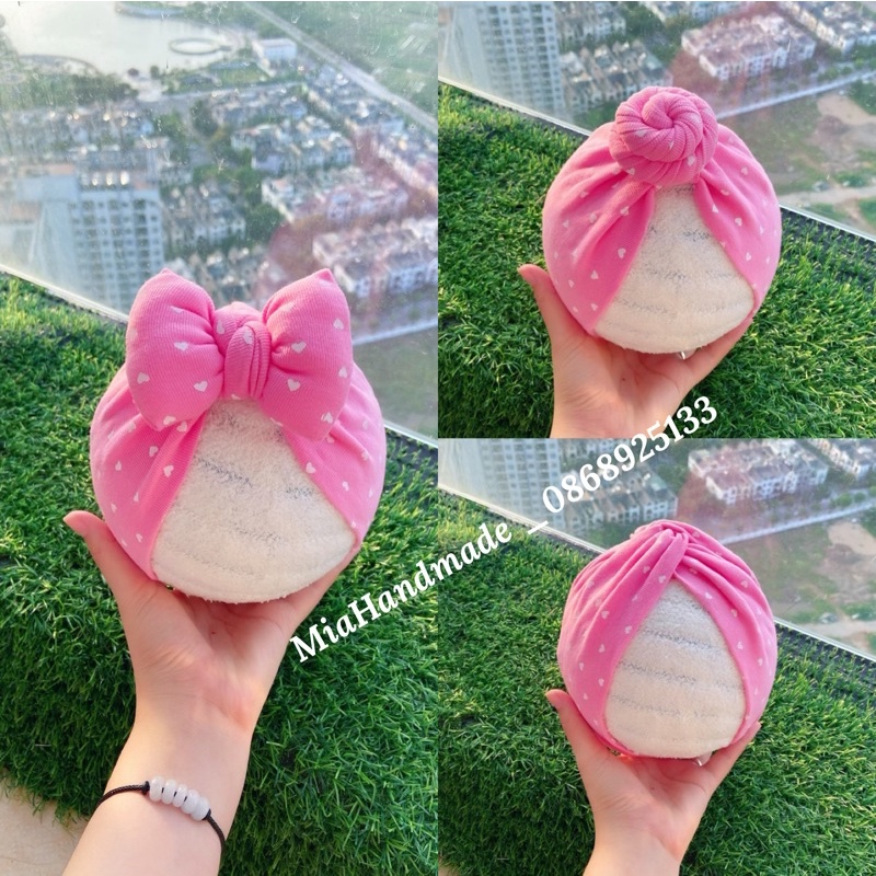 MŨ TURBAN CHO BÉ RẺ ĐẸP CHẤT COTTON MỀM MỊN