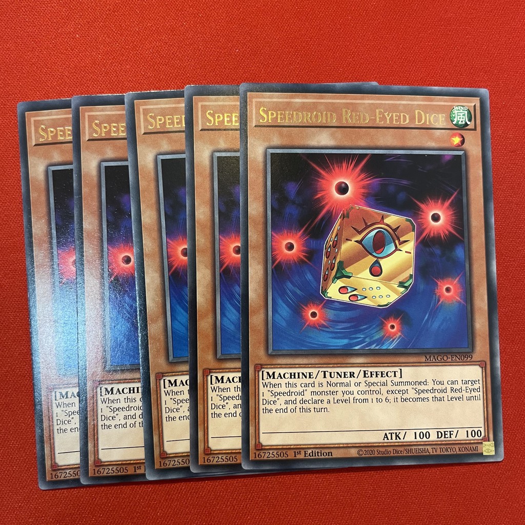 [EN-JP][Thẻ Bài Yugioh Chính Hãng] Speedroid Red-Eyed Dice