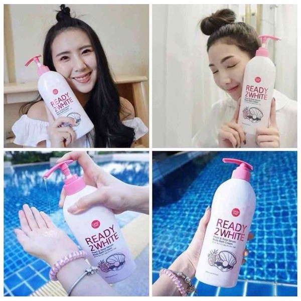 Sữa Tắm Trắng Da Cathy_ Doll_ Ready 2 White 500ML chai dẹp- ngọc trai