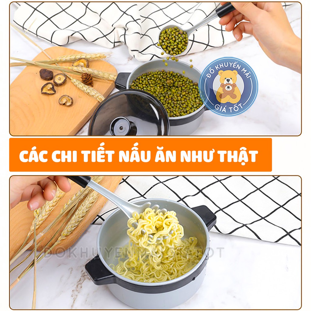 Bộ đồ chơi nhà bếp nấu ăn 36 chi tiết dùng pin cho bé gái (cỡ lớn) - Thị trấn đồ chơi