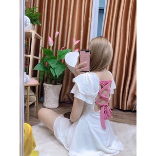 Đầm đũi đan dây lưng
