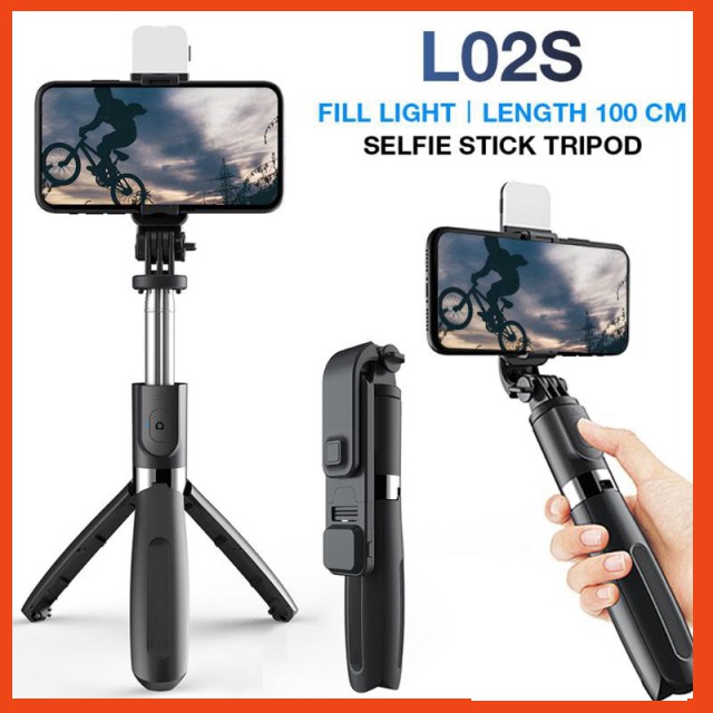 Gậy chụp ảnh tự sướng dài 1m L02S kết nối bluetooth cho điện thoại