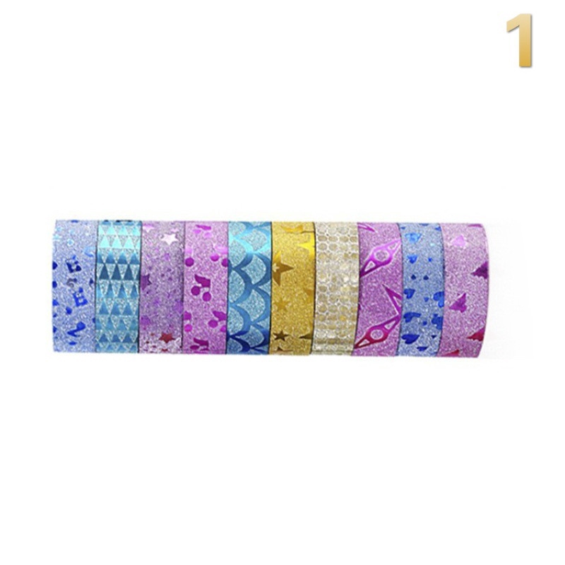 10 Cuộn băng dính trang trí 15mmx3m chất lượng cao tiện dụng