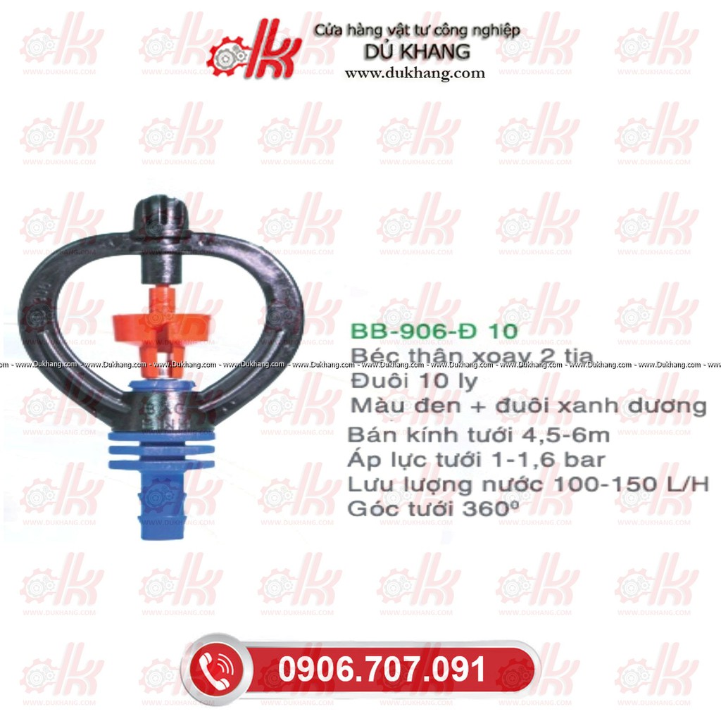 BÉC TƯỚI CÂY BB 906 Đ 10