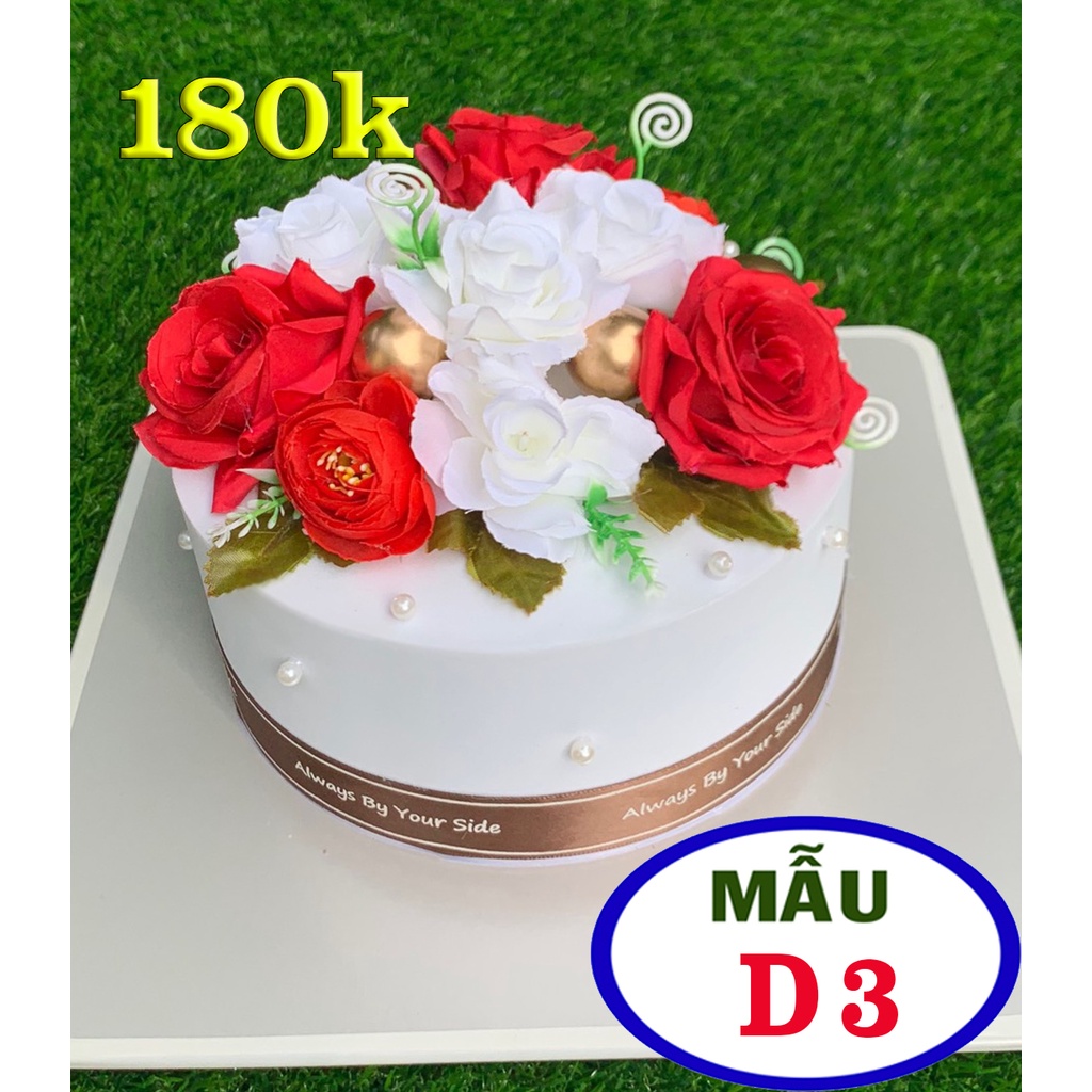 Mô hình bánh kem hoa đẹp, mẫu bánh sinh nhật hoa tỉ lệ thật