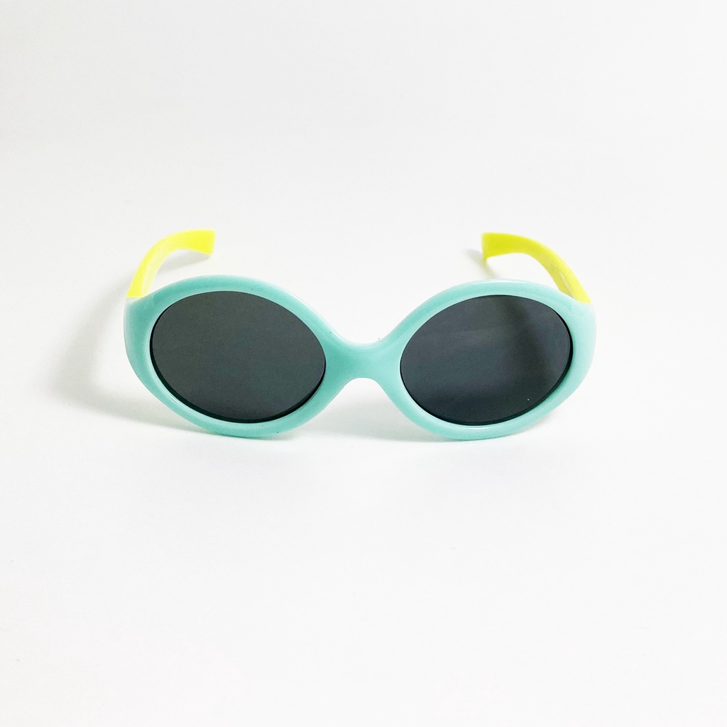 Kính mát trẻ em Jun Secret gọng nhựa, form ôm mặt, tròng đen chống tia UV cao cấp dành cho bé từ 1 đến 3 tuổi JS5822DEN