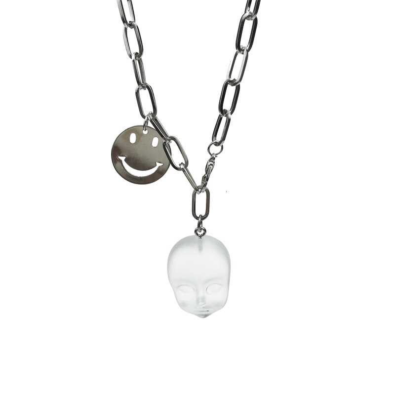 Dây Chuyền Mặt Búp Bê Emoji Trong Suốt 22119