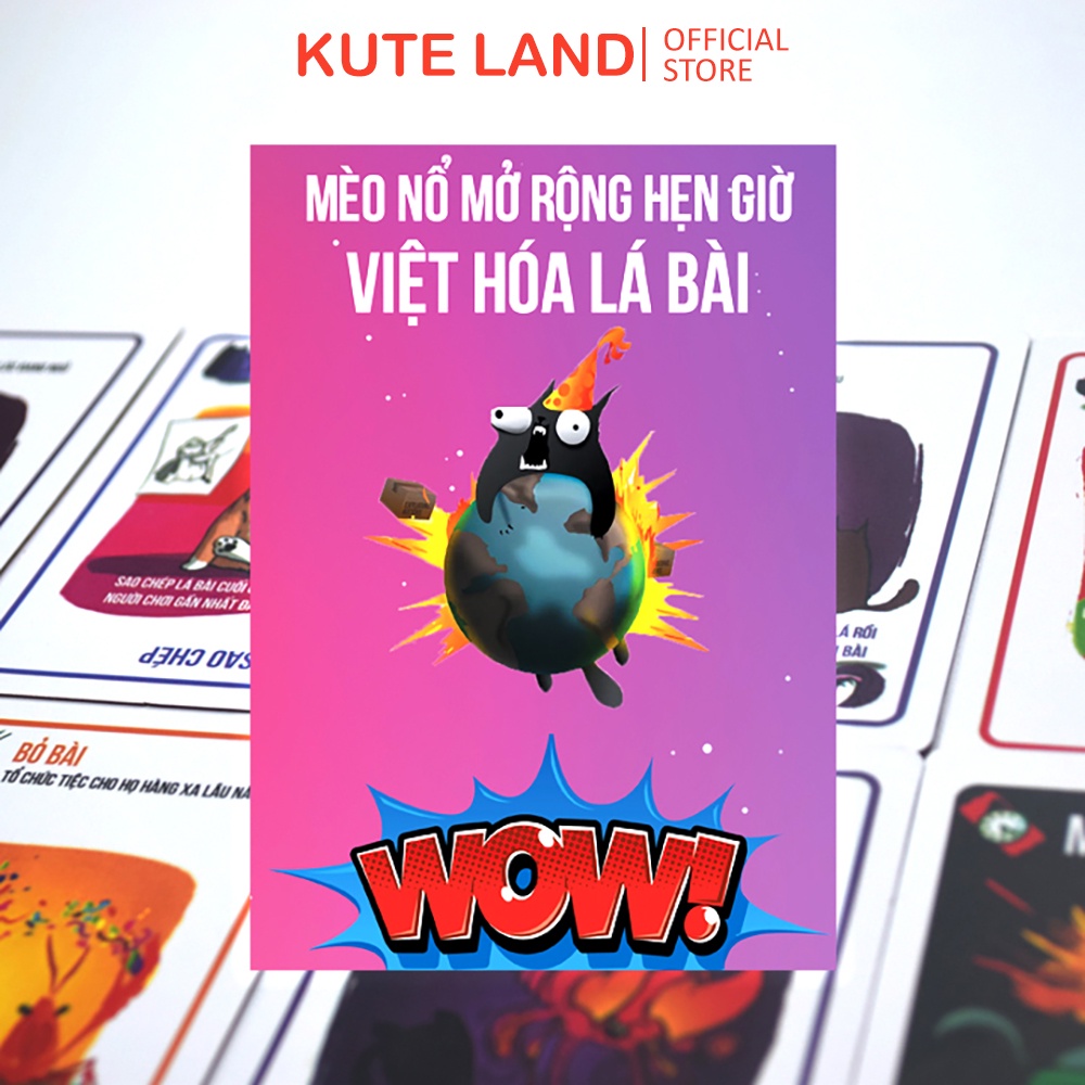 Set Mèo Nổ Exploding Kittens Và 5 Bản Mở Rộng Việt Hóa MEORE-5MMR