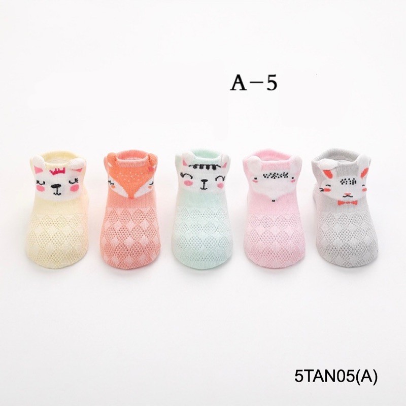 Set 5 đôi tất lưới cao cấp chống Trượt 5TAN05