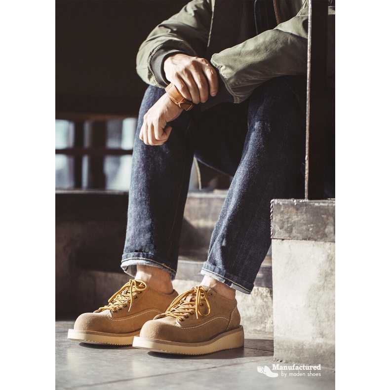 Giày da lộn MADEN thời trang công sở trẻ trung cho nam 2022