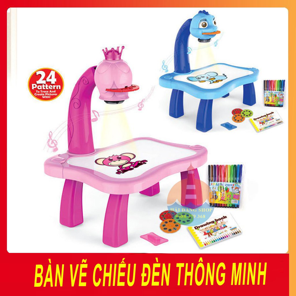 BÀN VẼ CÓ ĐÈN CHIẾU SÁNG THÔNG MINH CHO BÉ - BỘ ĐÈN BÀN MÁY CHIẾU HỌC VẼ THÔNG MINH BẢNG VẼ CHIẾU THIẾU NHI, BẢNG VẼ CHI