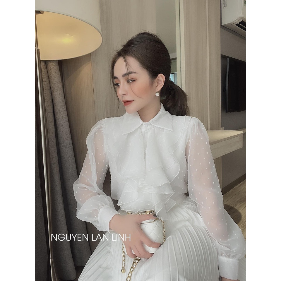 Áo sơ mi bèo bán LIVE hàng QC, áo sơmi trắng