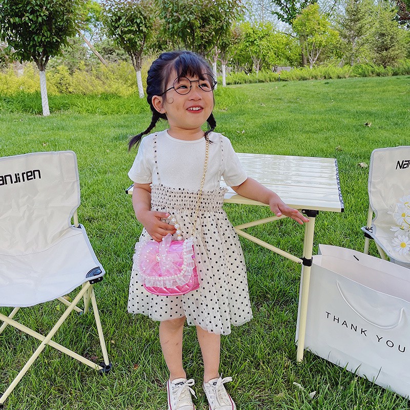 Túi xách mini cho bé gái quai ngọc kèm dây đeo chéo thời trang dễ thương 10 mẫu