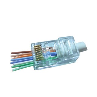 Đầu nối RJ45 Cat.5e/Cat.6 dạng xuyên thấu DINTEK (1501-88060)