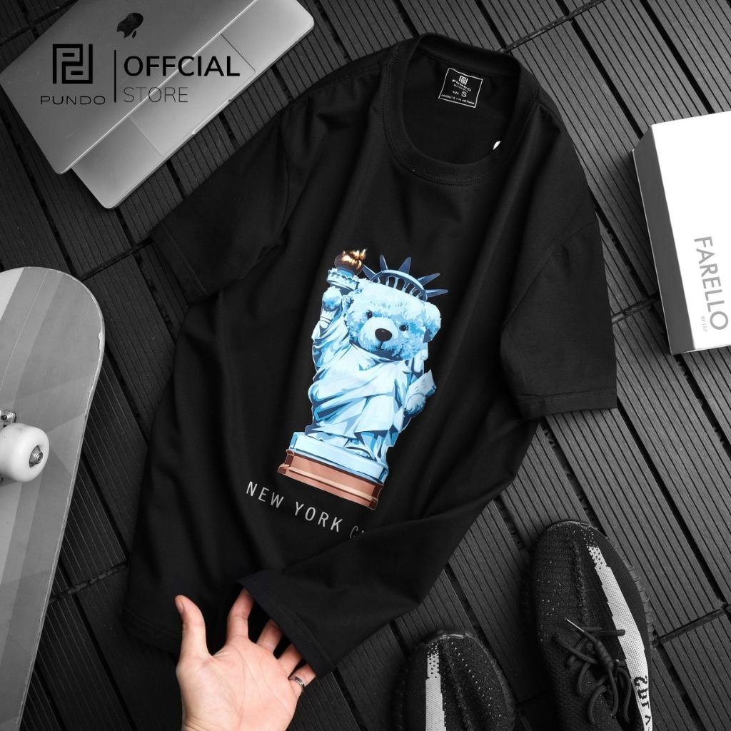 Áo thun nam cổ tròn ngắn tay 3 màu trắng, đen, xám . chất cotton cao cấp PUNDO ATPD53