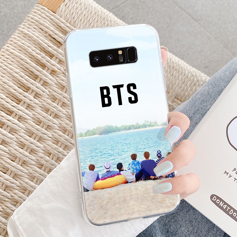 Ốp Điện Thoại Dẻo Trong Suốt In Hình Nhóm Nhạc Hàn Quốc Bangtan Boys Cho Samsung Galaxy S10E S7 Edge S8 S9 S10 Lite Plus Vm51