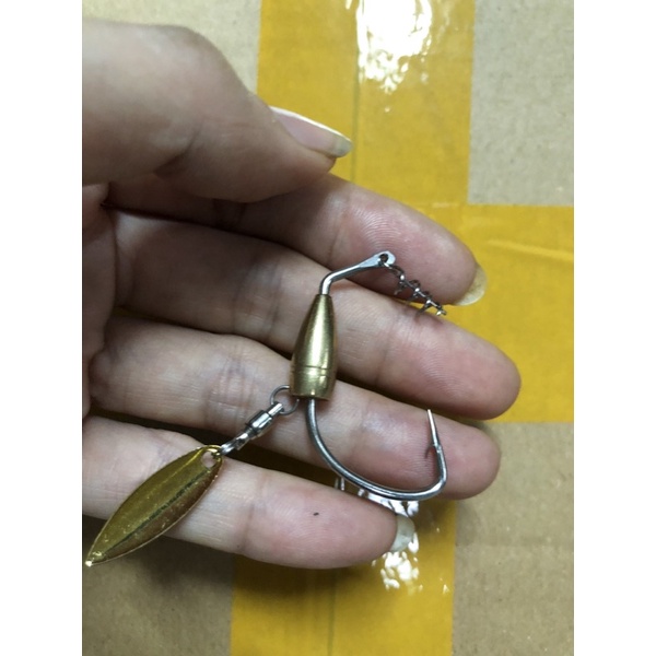 Lưỡi Câu Móc Mồi Mềm Cao Cấp Ar15 có thìa xoay câu cá lóc, chẽm