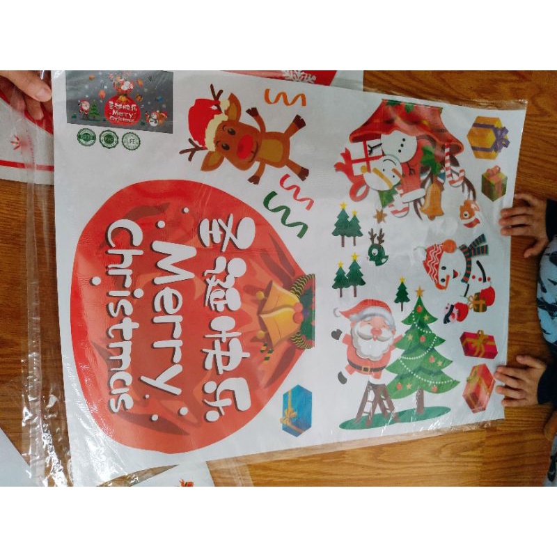 Decal Dán Kính Giáng Sinh Vui Vẻ Tranh Dán Tường