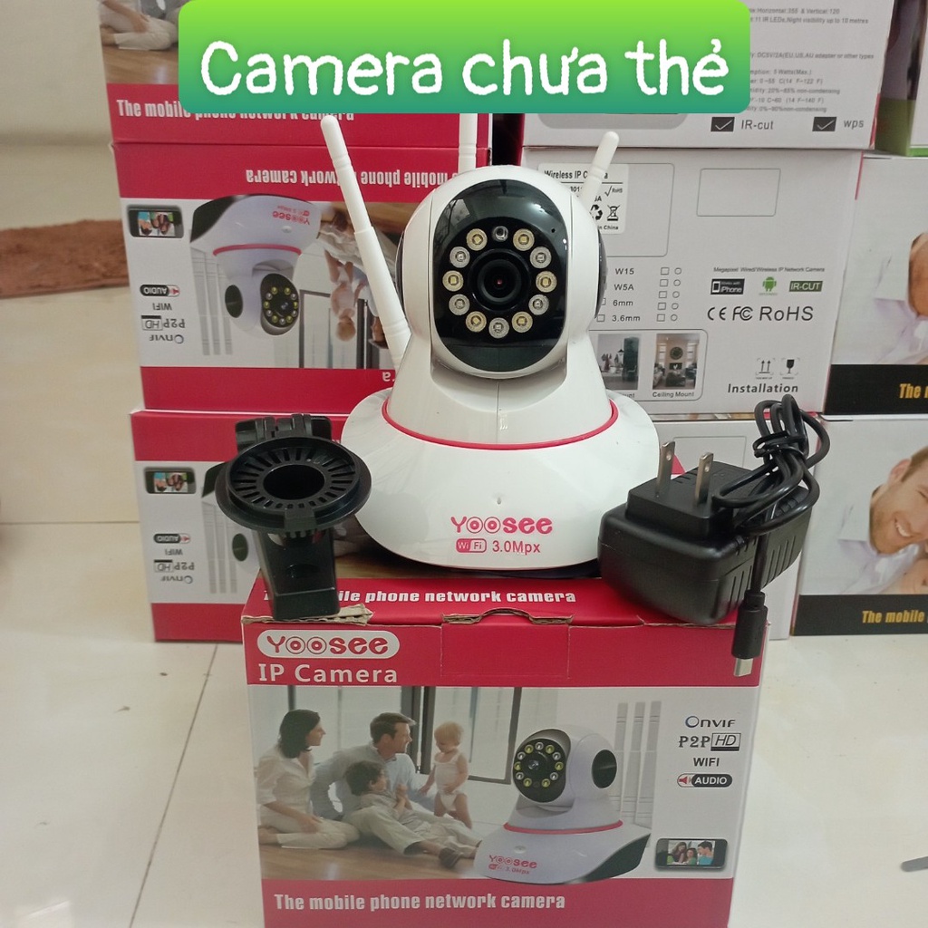 Camera yoosee 3 anten 2.0mp có màu ban đêm, FullHD 1080p, Đàm thoại 2 chiều