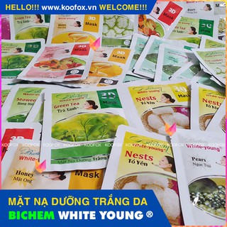 [TRẺ HÓA DA MẶT] Mặt Nạ Dưỡng Ẩm & Trắng Da 3D Mask Bichem White-young, Giúp Da Bạn Đẹp Như Da Em Bé - KOOFOX