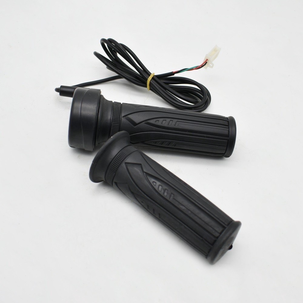 Tay ga xe điện cao xu không nút cho xe điện, xe 3 bánh