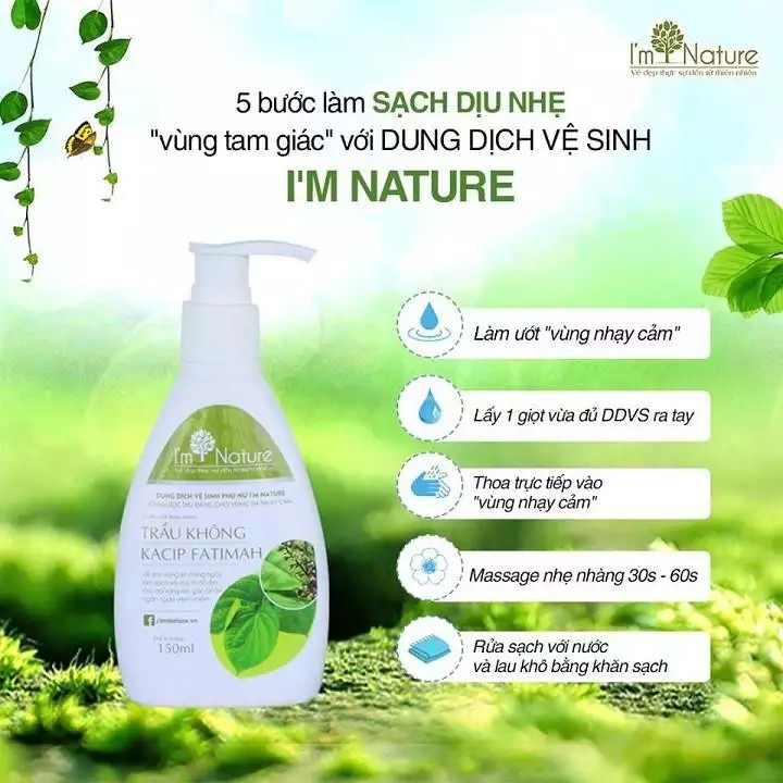 Dịch Vệ Sinh Phụ Nữ Trầu Không I'm Nature 150ml