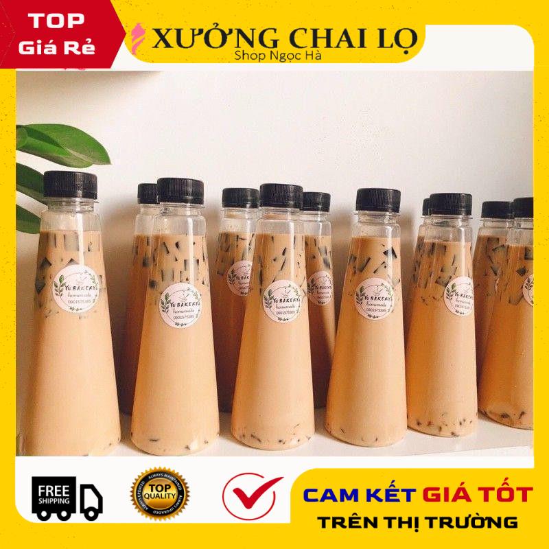 [GIÁ RẺ NHẤT] Chai nhựa trong đựng mỹ phẩm, sữa chua, nước ép 100ml, 330ml , phụ kiện du lịch