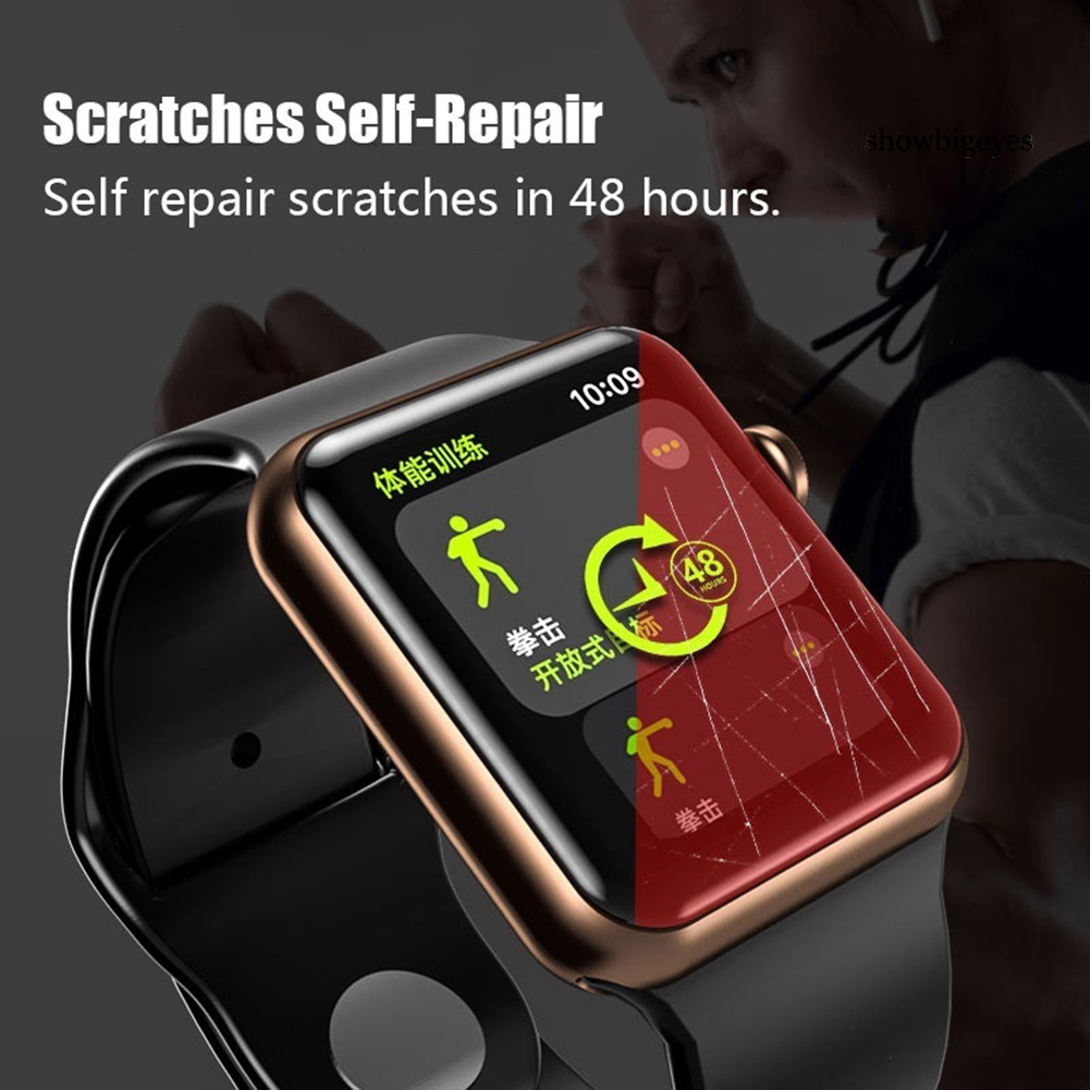 Miếng Dán Màn Hình Chống Sốc Sh-C 38 / 40 / 42 / 44mm Cho Iwatch 1 2 3 4