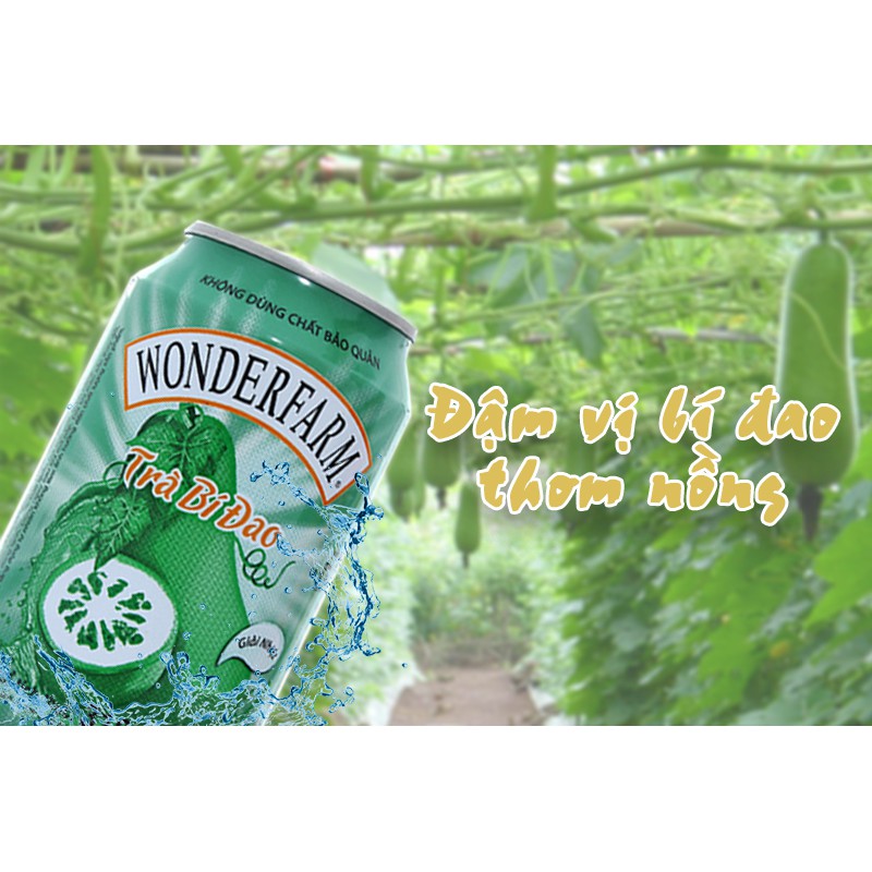{hsd 2022}Thùng 24 Lon Trà Bí Đao Wonderfarm 310ml.