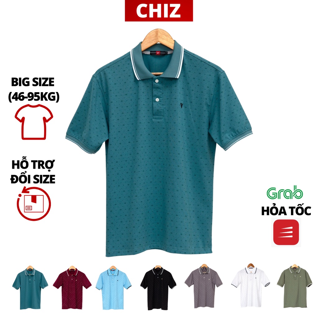 Áo thun nam trung niên loại xịn tặng bố có túi form rộng rãi cho người lớn tuổi có big size đại áoCHIZ.