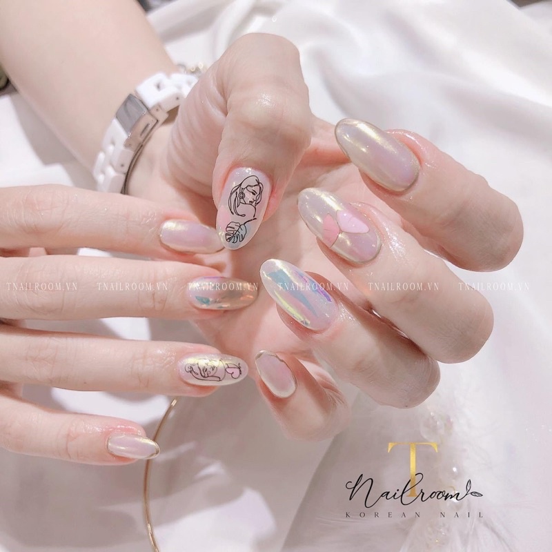 Stick hoạ tiết tượng hình dán nail, stick trang trí móng Thiên Di Nail