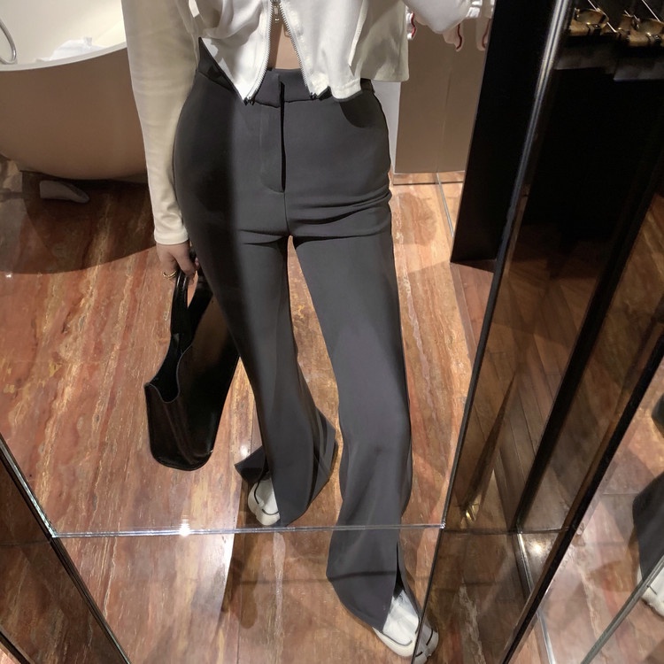 Quần dài lưng cao dáng ôm thời trang thu đông sành điệu | BigBuy360 - bigbuy360.vn