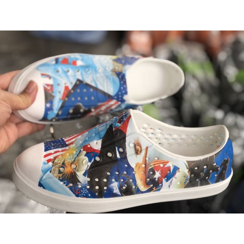 Giày nhựa đục lỗ đi mưa đi biển đi chơi... siêu êm siêu bền