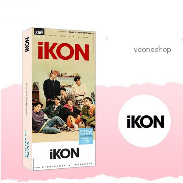 (Idol Nam Kpop) Postcard bigbang ikon winner luhan hộp ảnh bưu thiếp 30 tấm quà tặng trang trí đẹp