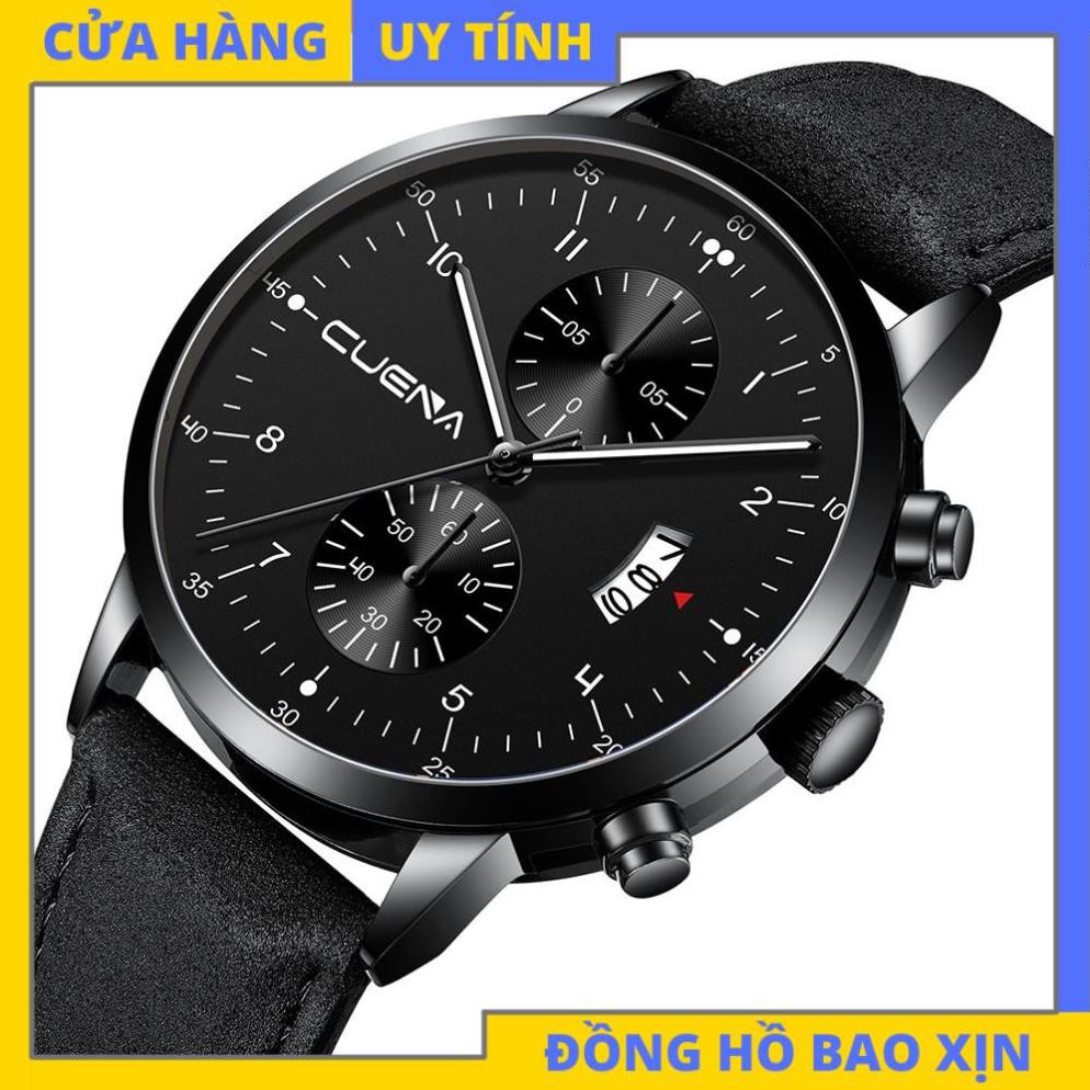 Đồng hồ nam CUENA JAPAN CU882 DOanh Nhân 2019 Lịch Ngày Sang Trọng [CAO CẤP]