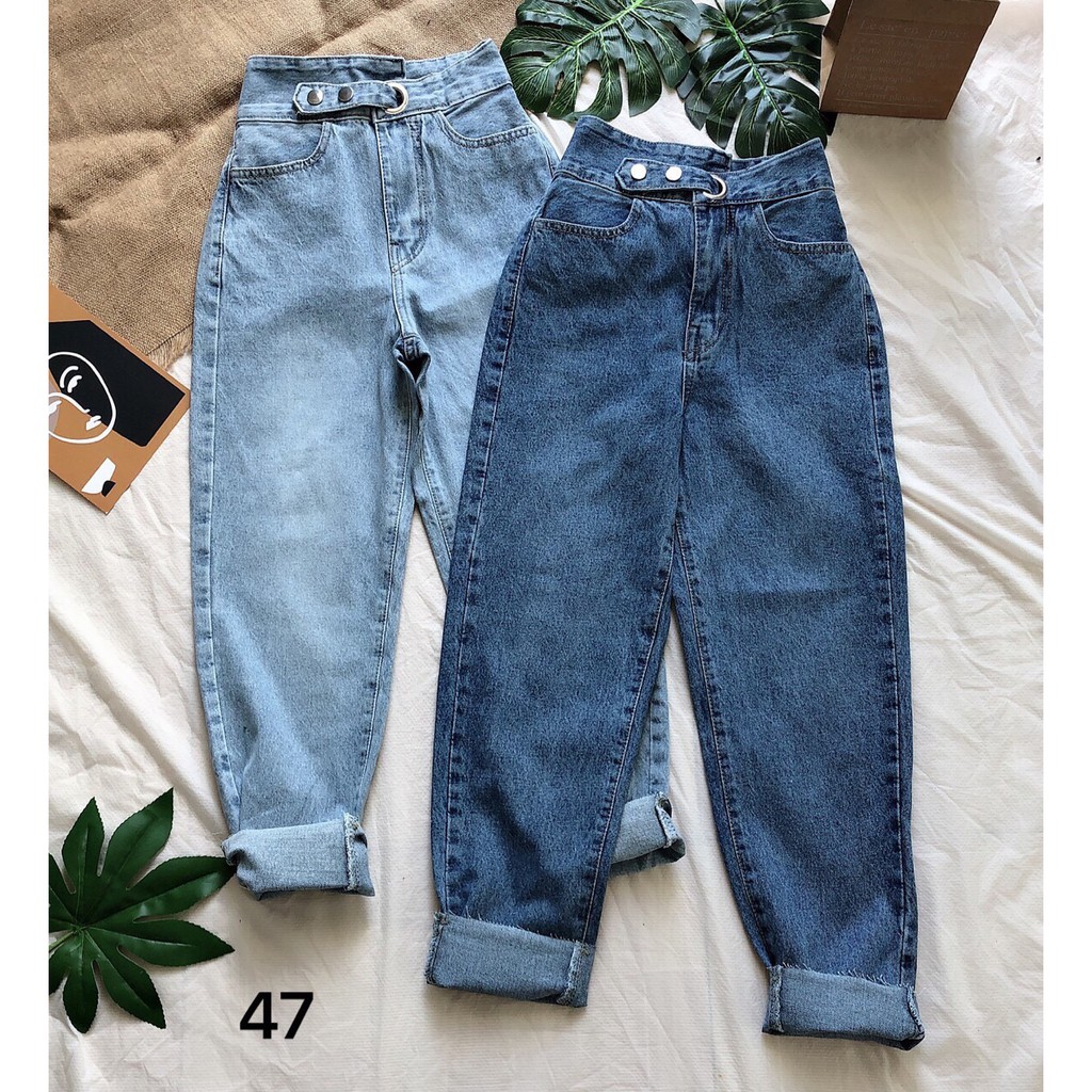 [ CLIP THẬT] QUẦN JEAN BAGGY CẠP CAO PHỐI ĐAI KIỂU SIÊU HOT hàng loại 1, VẢI DÀY | BigBuy360 - bigbuy360.vn