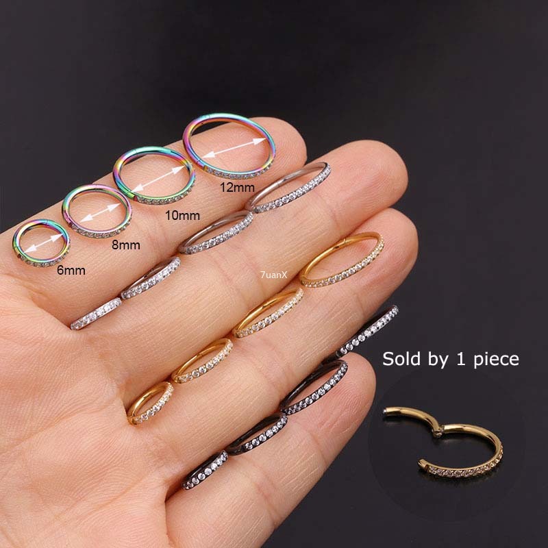 1 Khuyên Mũi Thép Không Gỉ 316 Đường Kính 6-12mm