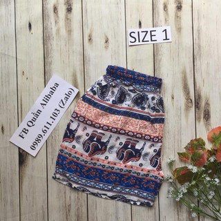 Quần đùi thổ cẩm size 1