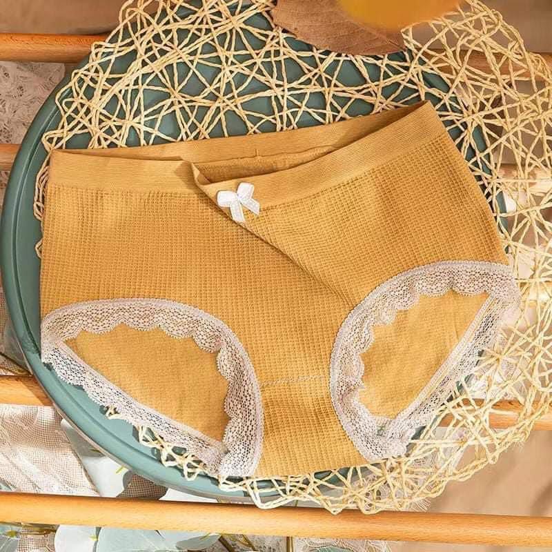 Quần lót nữ cotton cao cấp ren viền cạp thấp thông hơi co giãn 4 chiều YUKAGO 55522220 | WebRaoVat - webraovat.net.vn