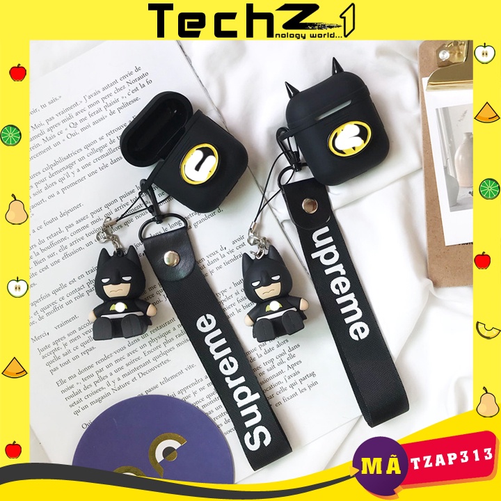 Case Airpods 1/2/3/Pro Người Dơi, Vỏ ốp airpods kiểu dáng batman - Mã TZAP313