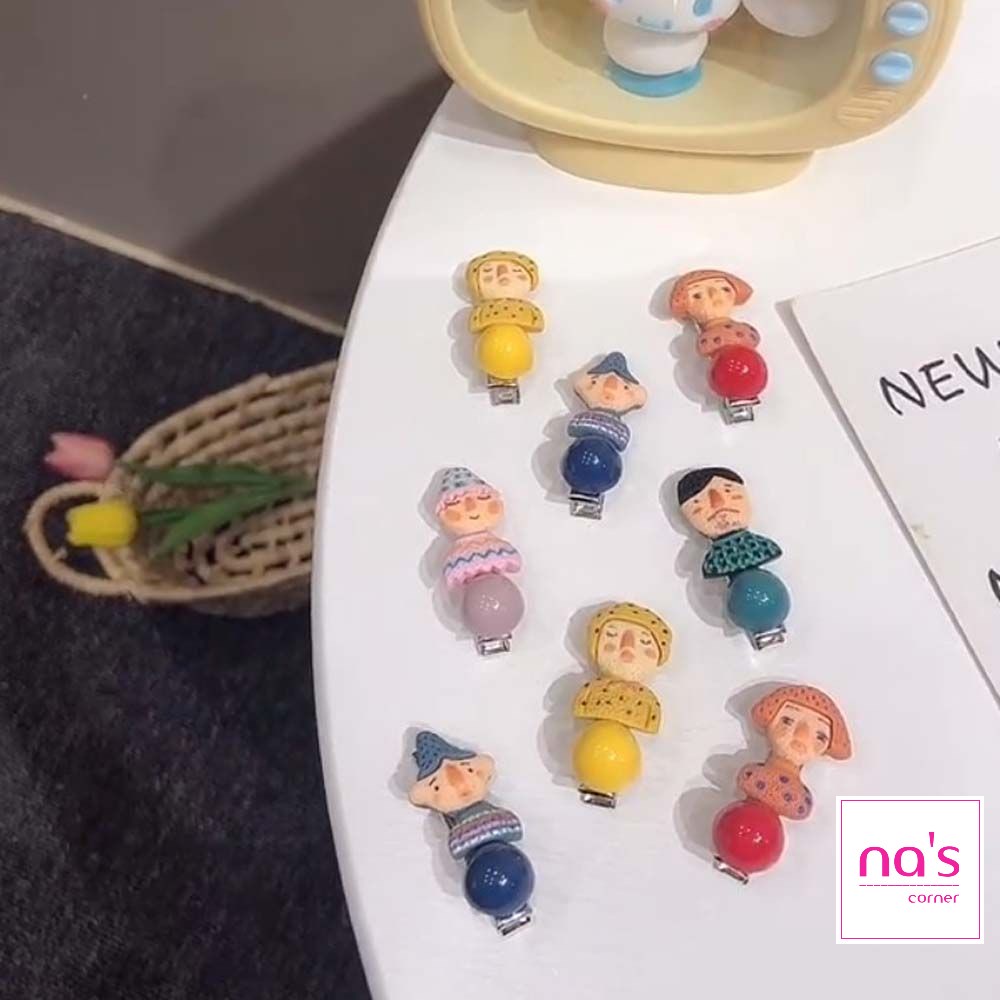 Kẹp tóc mỏ vịt nhỏ hình ảnh ngộ nghĩnh 3.3cm 4.5cm