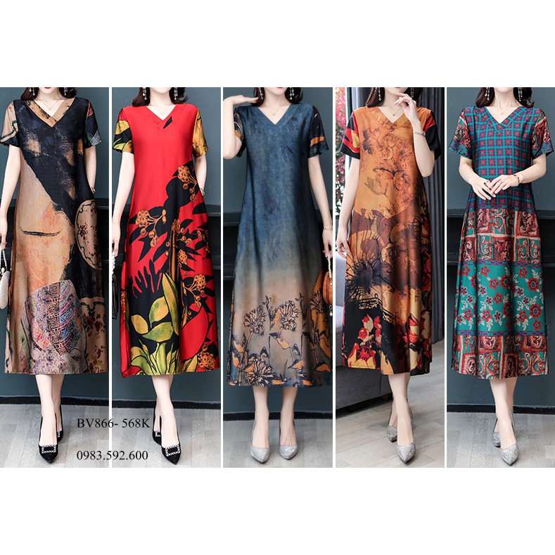 ĐẦM LỤA GIẤU BỤNG TRUNG NIÊN BV866